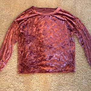 Red Velvet long sleeve shirt size medium